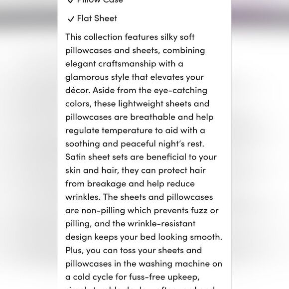 Juicy Couture The Rose Collection Silky Satin 4-PC King Sheet Set- Pink - Picture 10 of 13